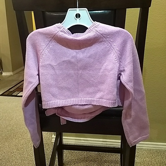 Gymboree Purple Cropped Sweater Cardigan - Picture 5 of 5